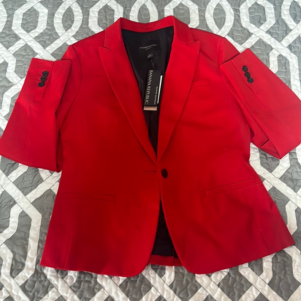 NWT Banana Republic red blazer